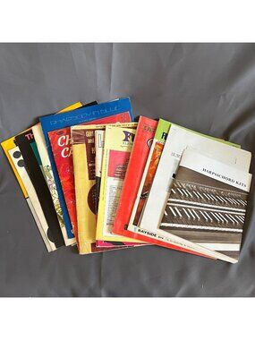 Vintage Sheet Music & Instructional Booklets Lot - Trombone Clarinet Harpsichord